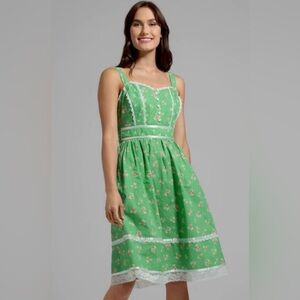 Gunne Sax for ModCloth Pastoral Pastimes Fit and Flare Dress XL